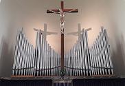 Zicht op het orgel van de Sint Elisabethkerk